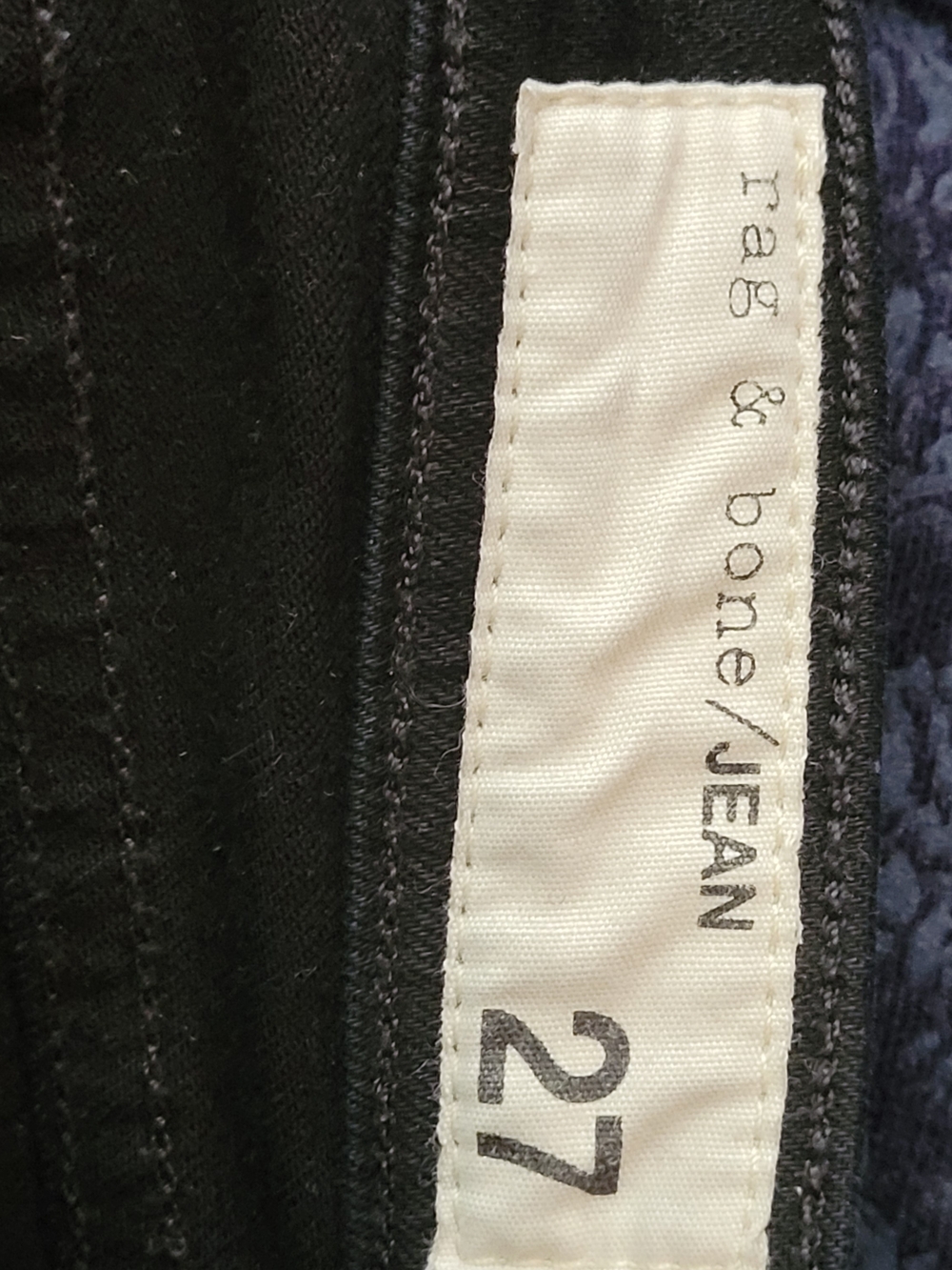 rag & bone Black Jeans with Zipper Details - Picture 5 of 6